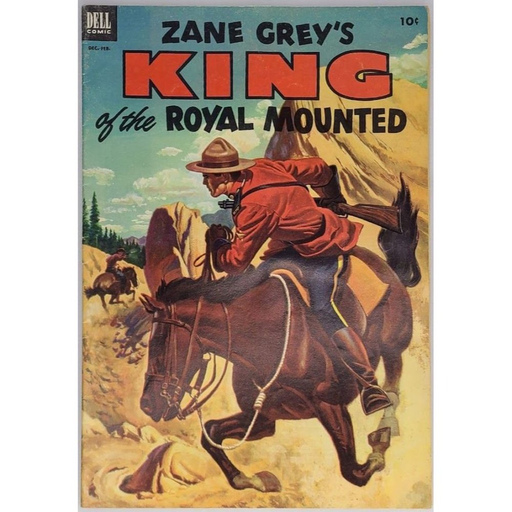 Zane Grey's King of the Royal Mounted 10 Dell 1953 5.5 FN- Painted Cover
